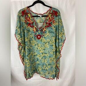 See And Be Seen Boho‎ Pull Over Kimono Woman's Small.